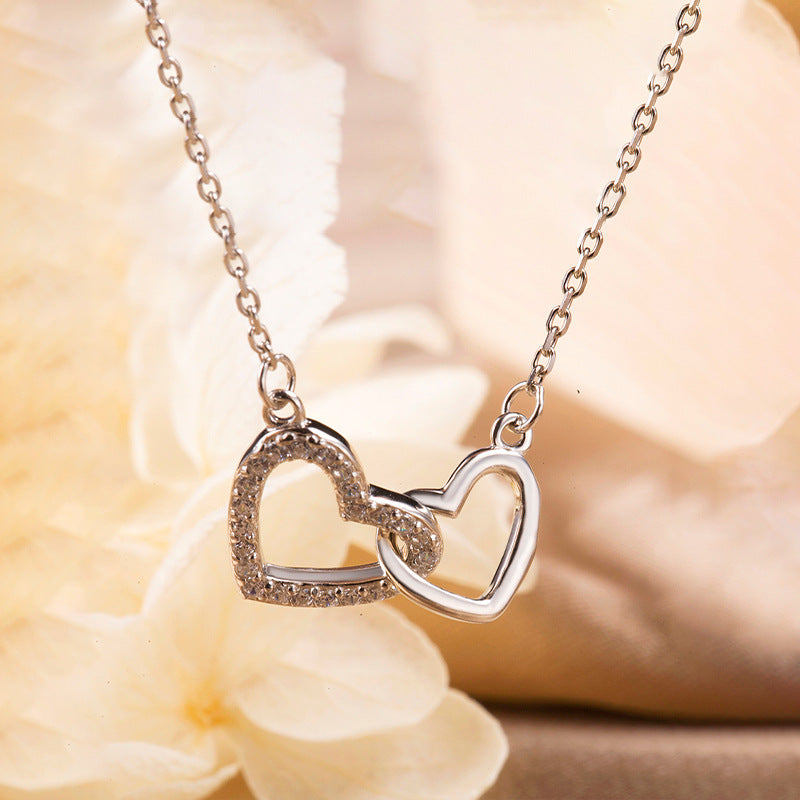 JUSSAN Heart Sterling Silver Necklace