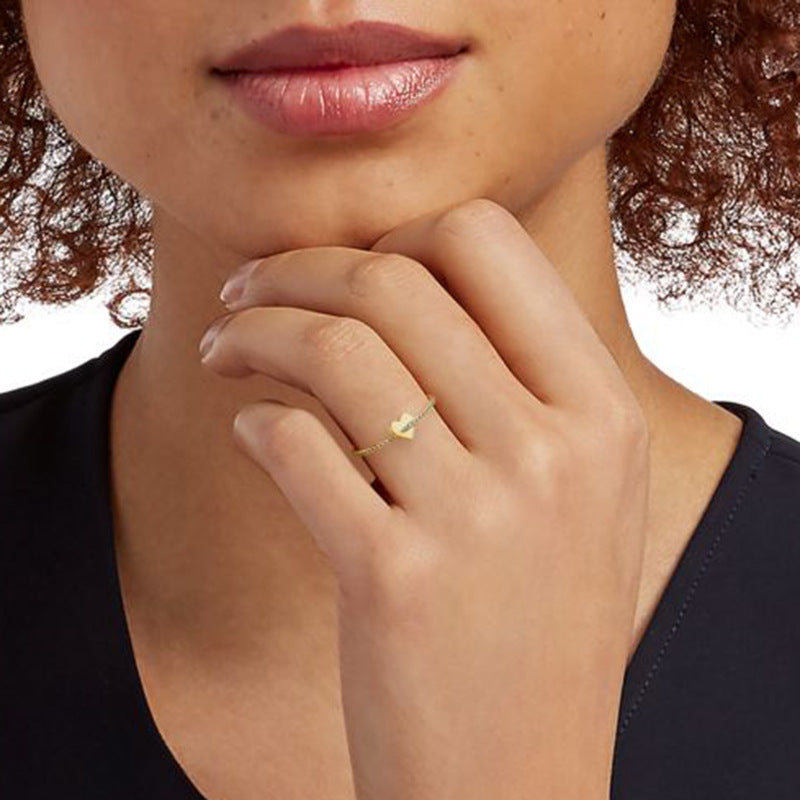 JUSSAN Heart Pave Luxe Sterling Silver Ring