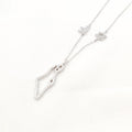 JUSSAN Star Geometric Pave Sterling Silver Necklace