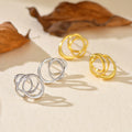 JUSSAN Hoop Minimal Sterling Silver Earrings