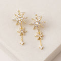 JUSSAN Star Pave Luxe Sterling Silver Earrings