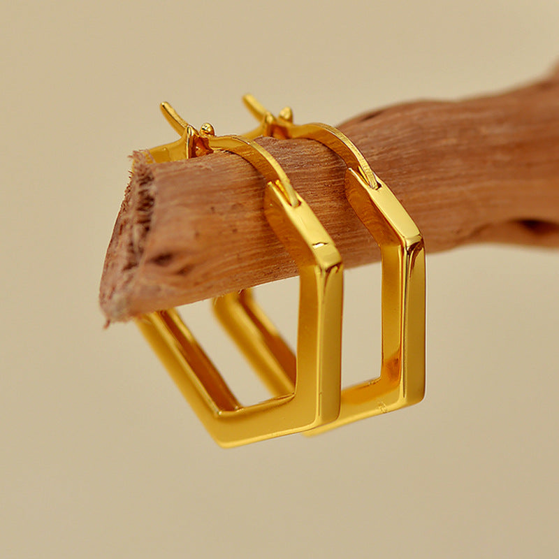 JUSSAN Minimal Sterling Silver Earrings