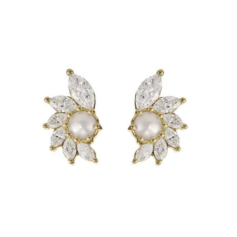 JUSSAN Pave Luxe Sterling Silver Earrings