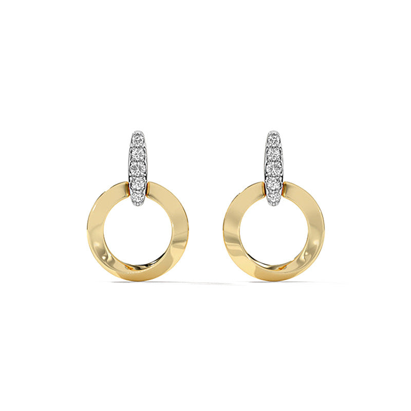 JUSSAN Pave Luxe Sterling Silver Earrings