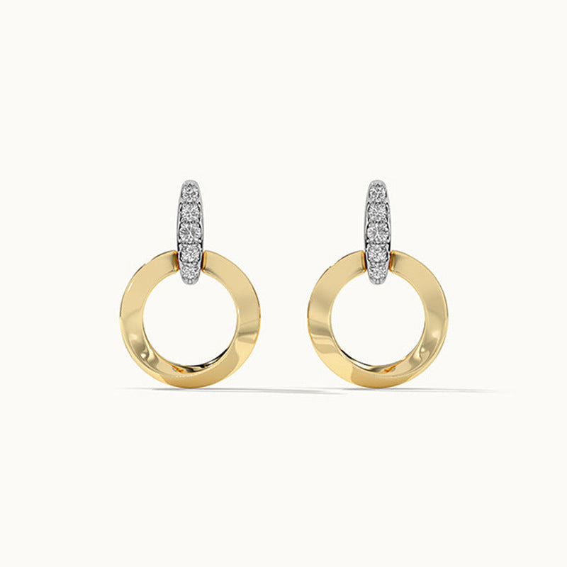 JUSSAN Pave Luxe Sterling Silver Earrings