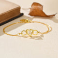 JUSSAN Heart Pave Sterling Silver Bracelet