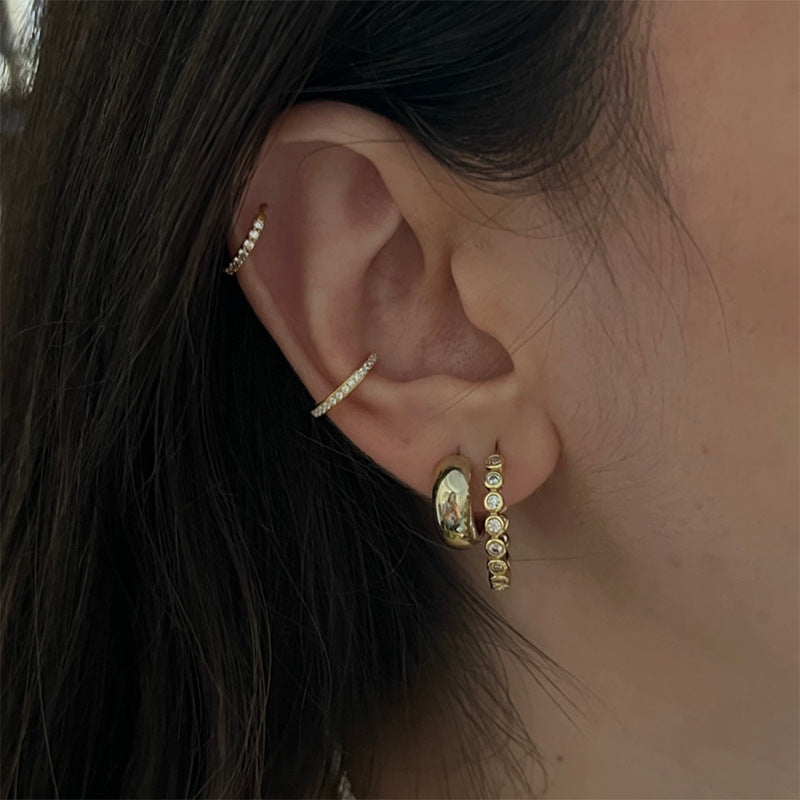 JUSSAN Pave Luxe Silver Earrings
