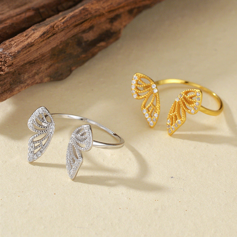 JUSSAN Butterfly Luxe Sterling Silver Ring