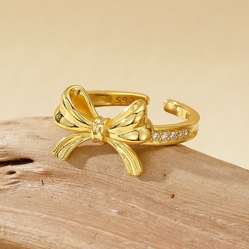 JUSSAN Butterfly Pave Luxe Sterling Silver Ring