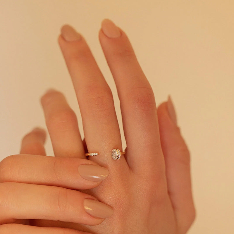 JUSSAN Pave Luxe Sterling Silver Ring