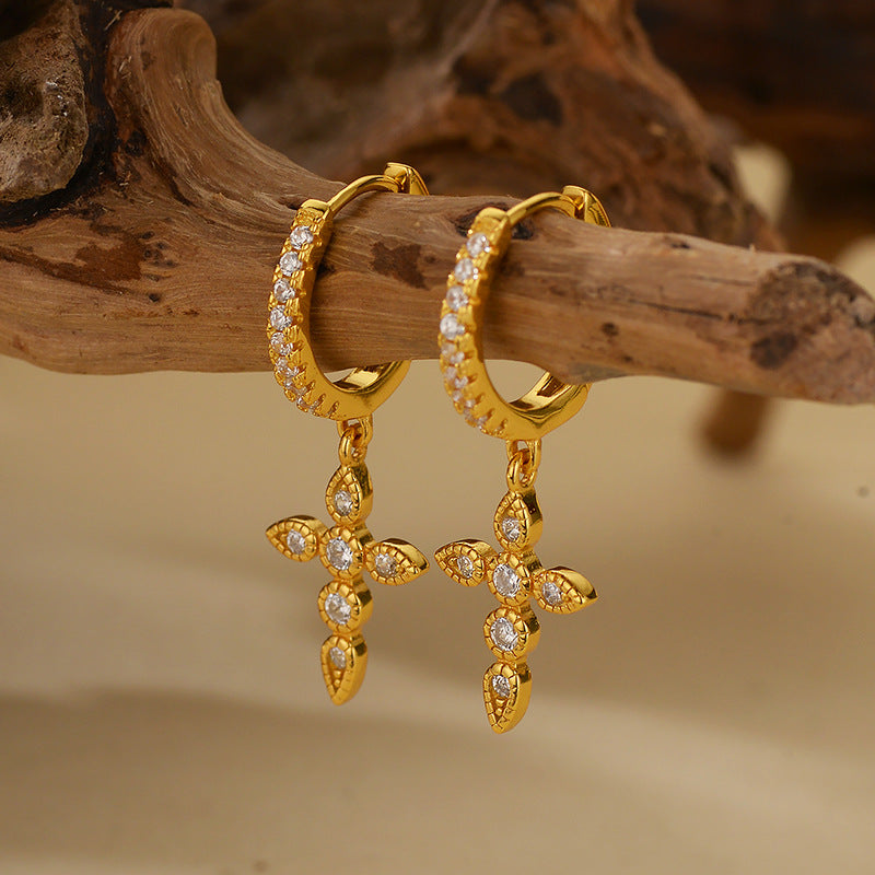 JUSSAN Pave Luxe Sterling Silver Earrings