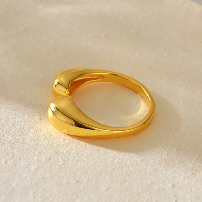 JUSSAN Geometric Minimal Luxe Sterling Silver Ring