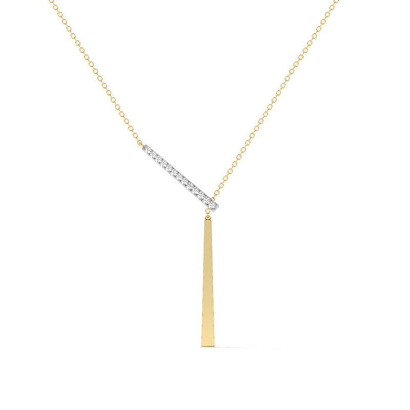 JUSSAN Geometric Pendant Minimal Sterling Silver Necklace