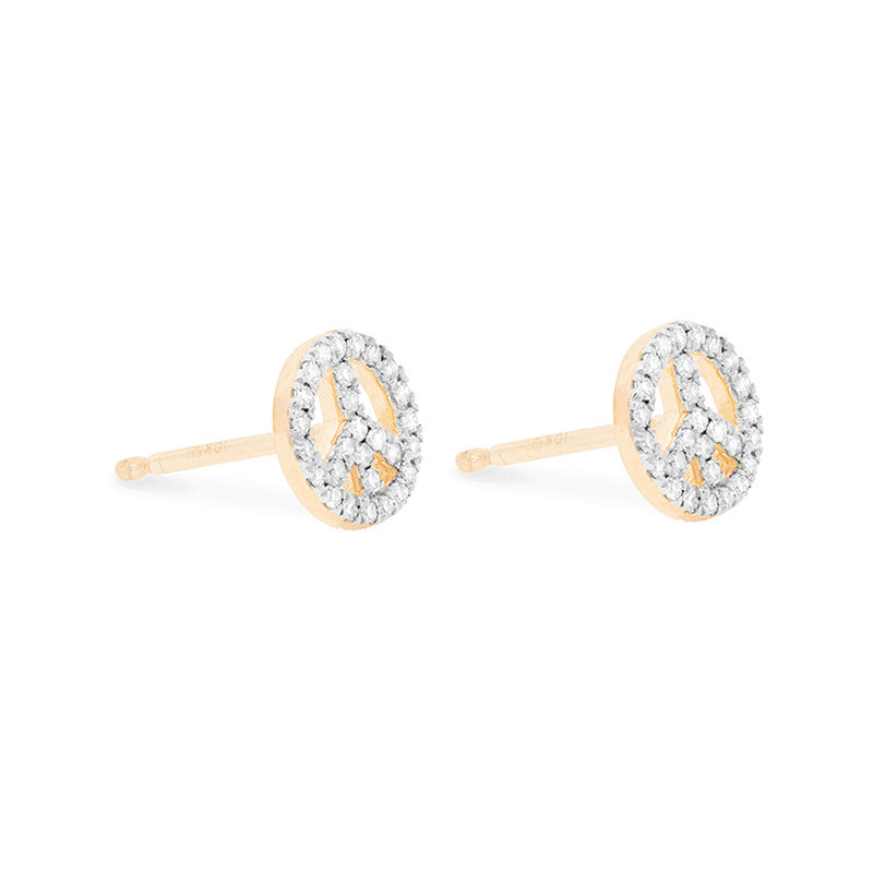 JUSSAN Pave Minimal Luxe Sterling Silver Earrings