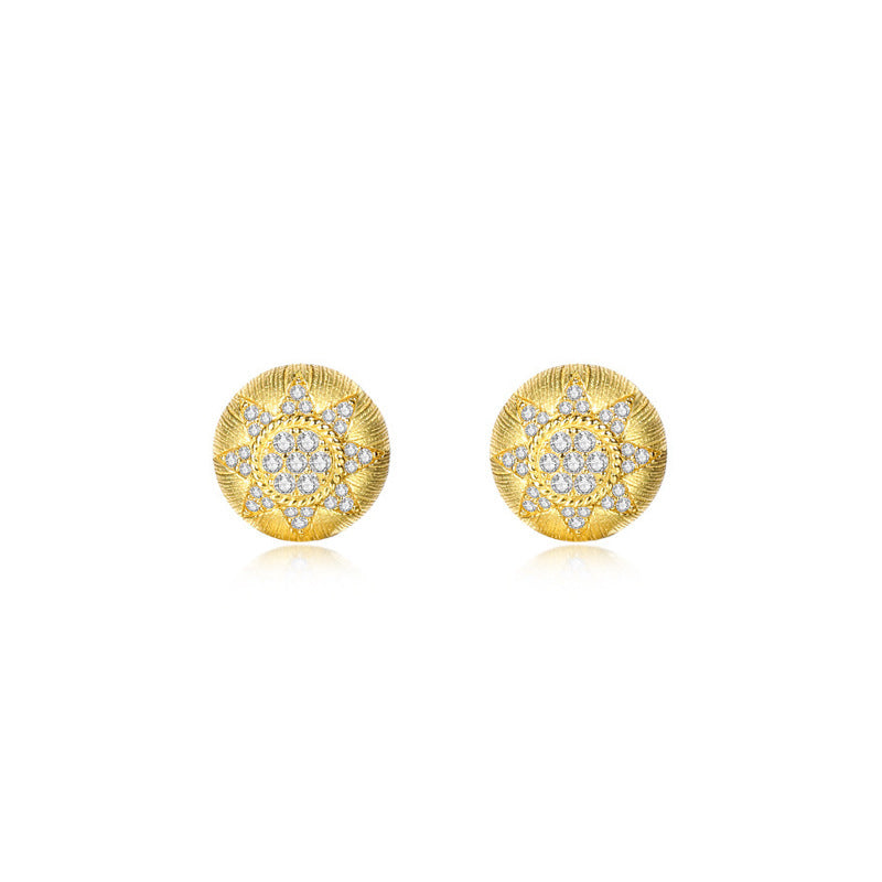 JUSSAN Floral Luxe Sterling Silver Earrings