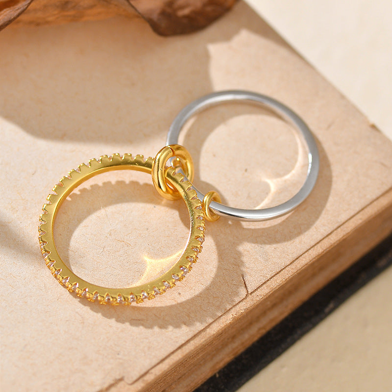 JUSSAN Hoop Luxe Sterling Silver Ring