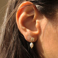 JUSSAN Pearl Luxe Sterling Silver Earrings