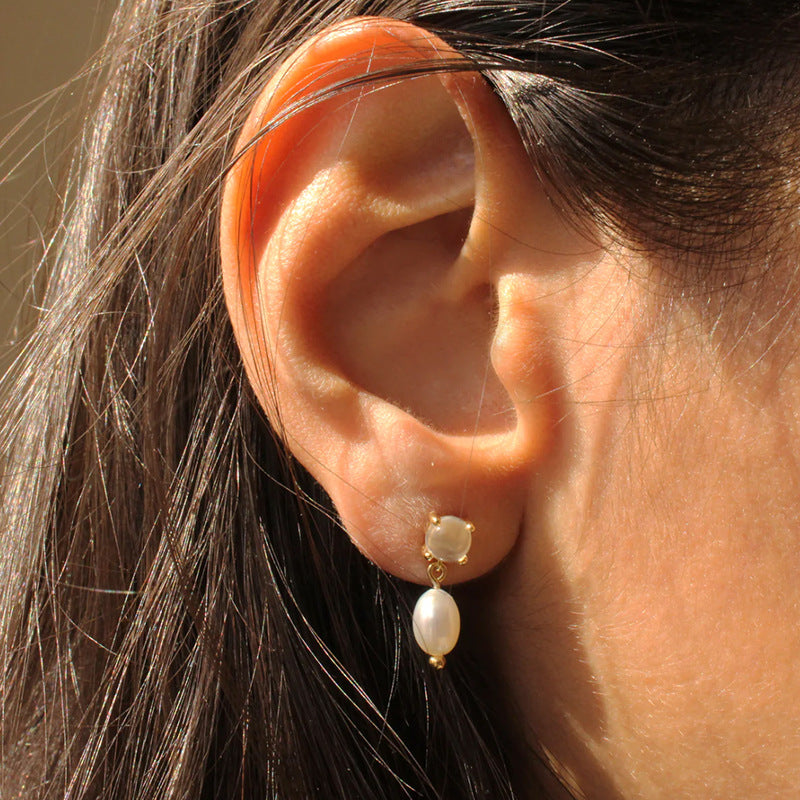 JUSSAN Pearl Luxe Sterling Silver Earrings