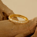 JUSSAN Pave Sterling Silver Ring