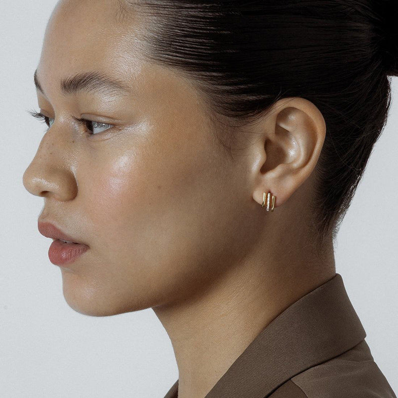 JUSSAN Pave Luxe Sterling Silver Earrings