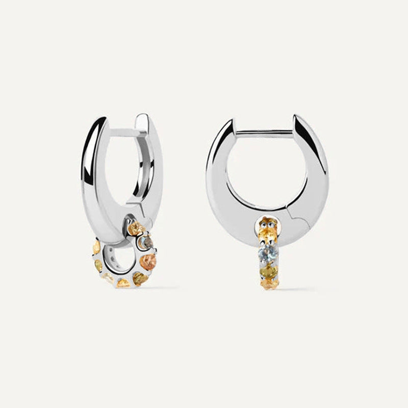 JUSSAN Pave Luxe Sterling Silver Earrings