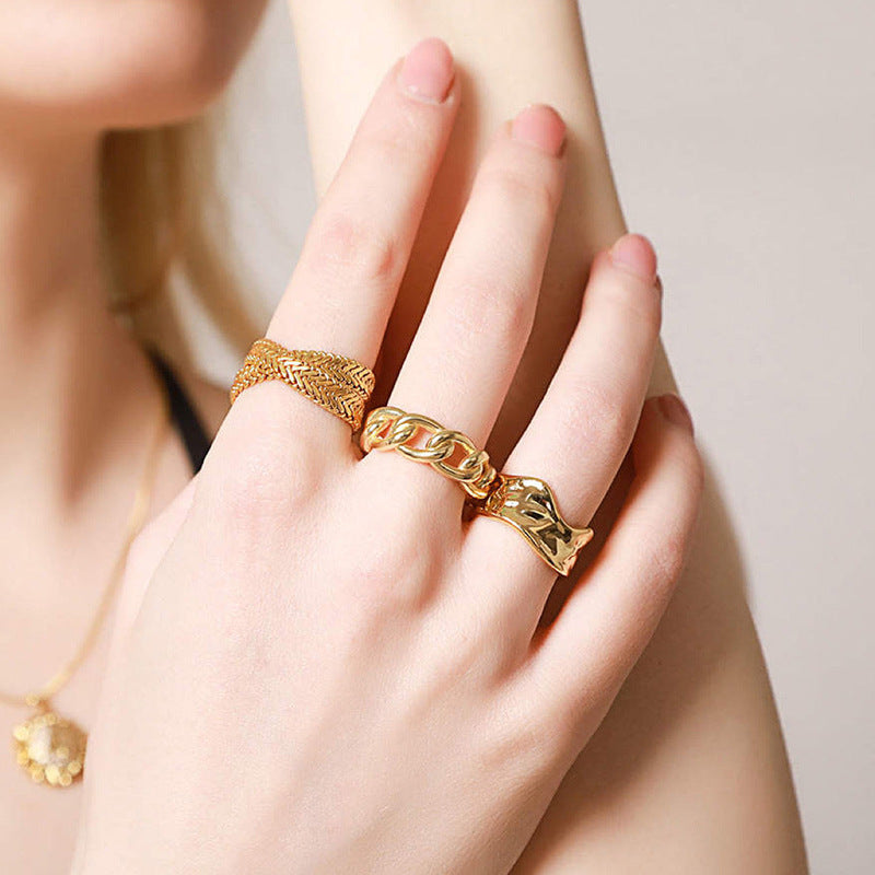 JUSSAN Minimal Luxe Silver Ring