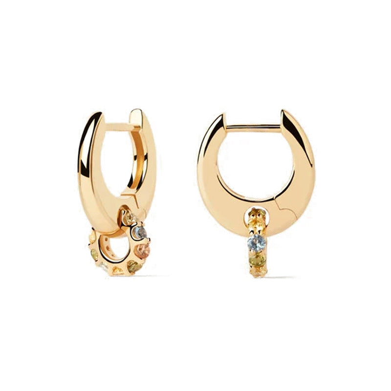 JUSSAN Pave Luxe Sterling Silver Earrings