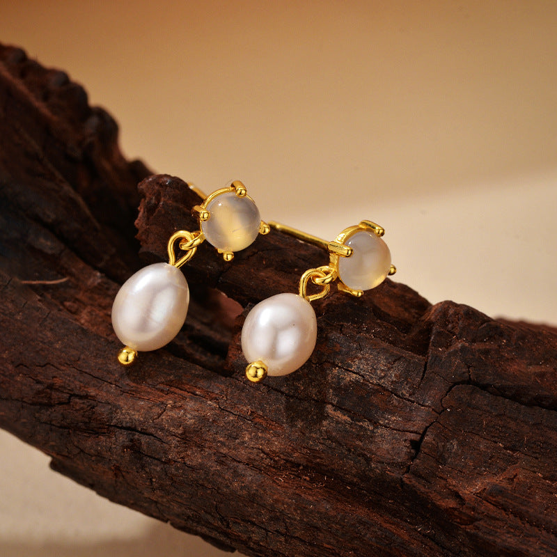 JUSSAN Pearl Luxe Sterling Silver Earrings