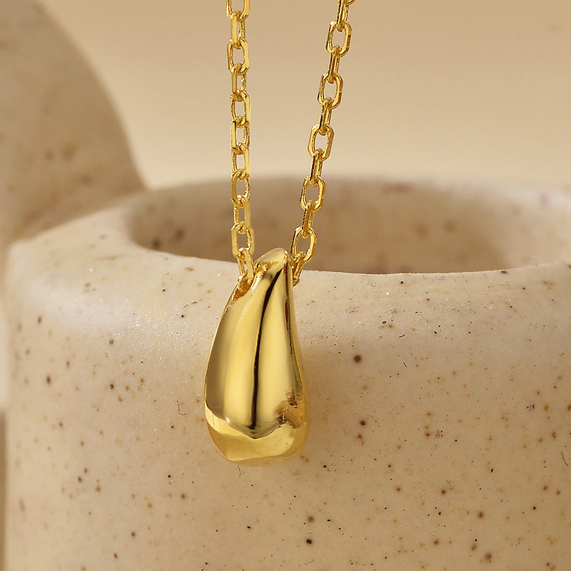 JUSSAN Teardrop Minimal Luxe Sterling Silver Necklace