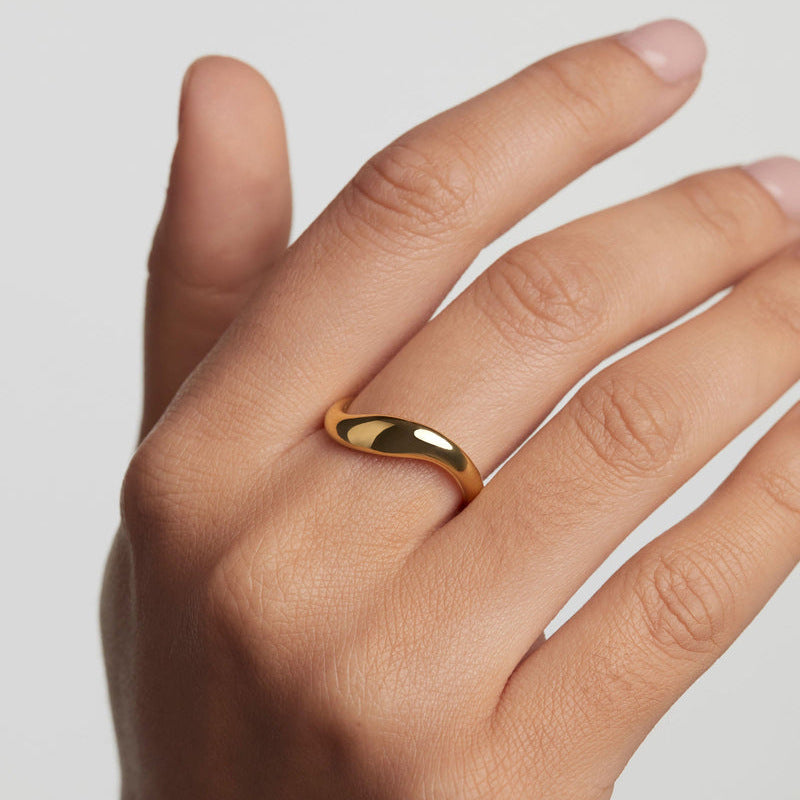 JUSSAN Hoop Minimal Luxe Sterling Silver Ring