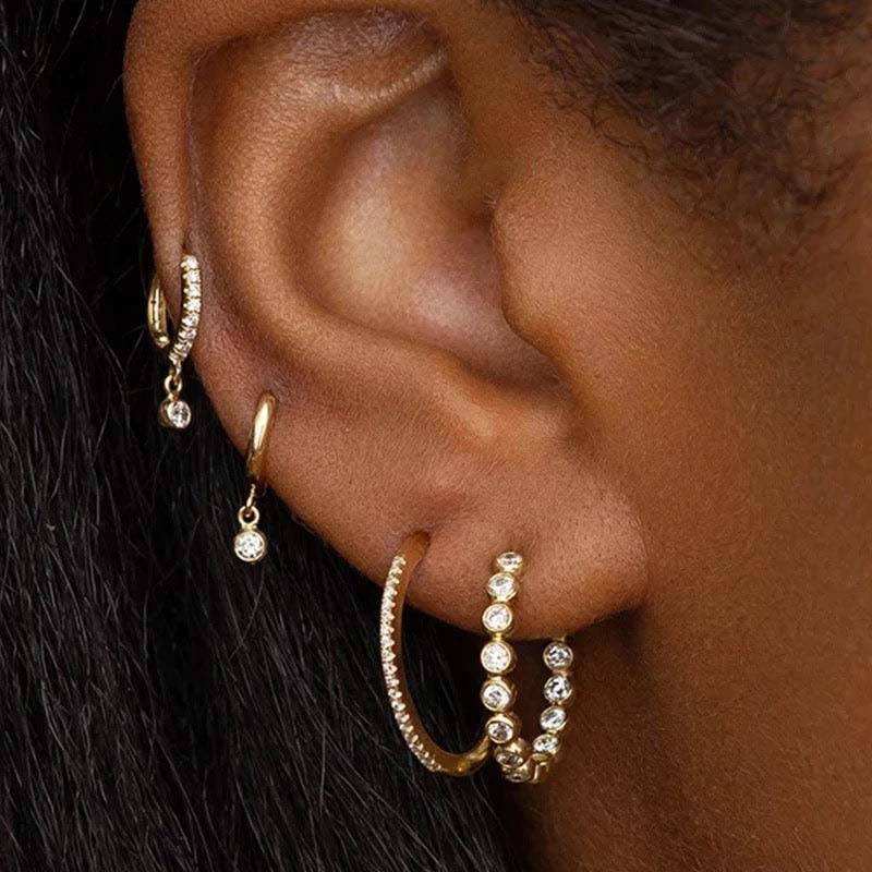 JUSSAN Pave Luxe Silver Earrings