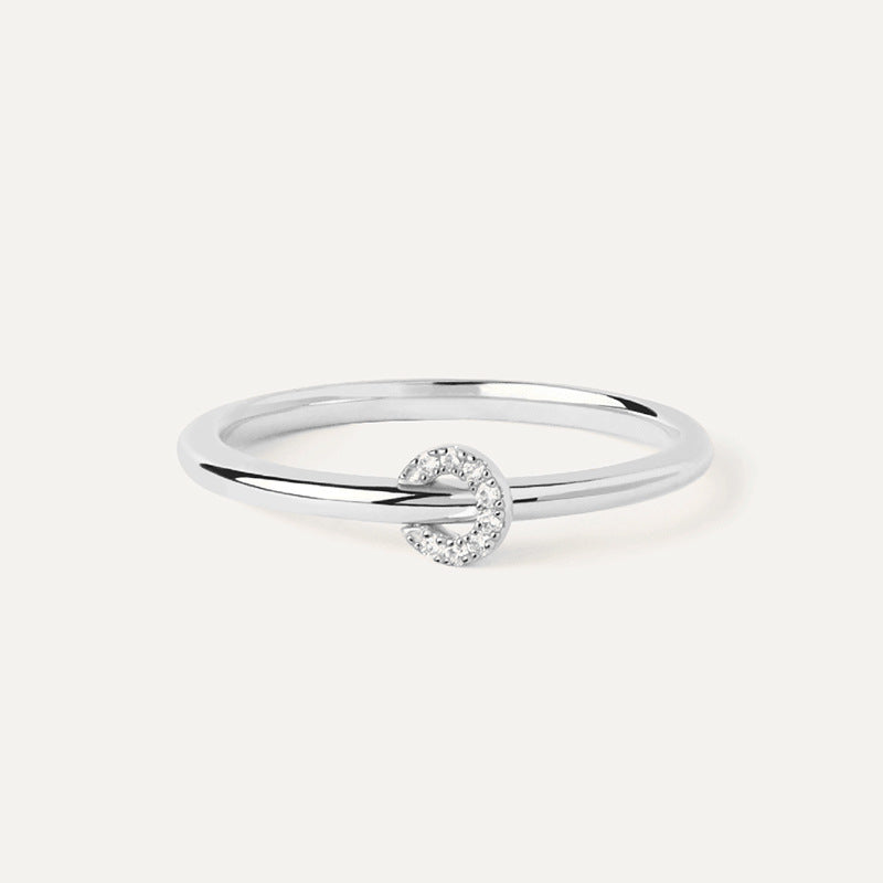 JUSSAN Pave Sterling Silver Ring
