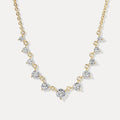 JUSSAN Pave Pendant Minimal Sterling Silver Necklace