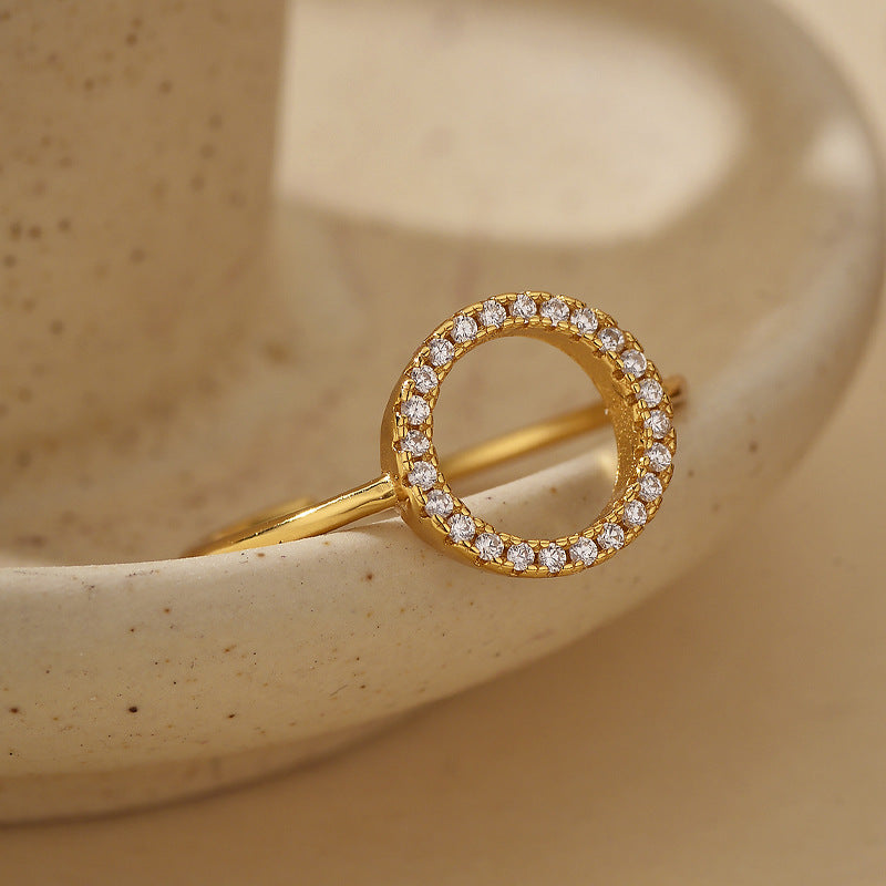 JUSSAN Pave Sterling Silver Ring