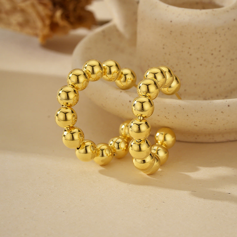 JUSSAN Pave Sterling Silver Earrings