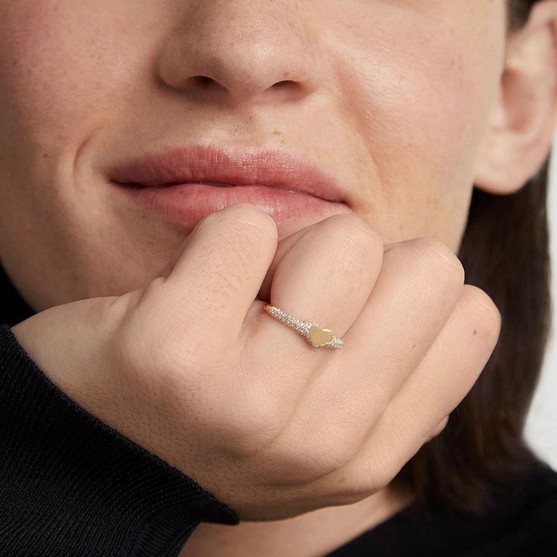 JUSSAN Heart Luxe Sterling Silver Ring