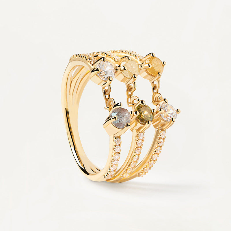 JUSSAN Pave Luxe Sterling Silver Ring