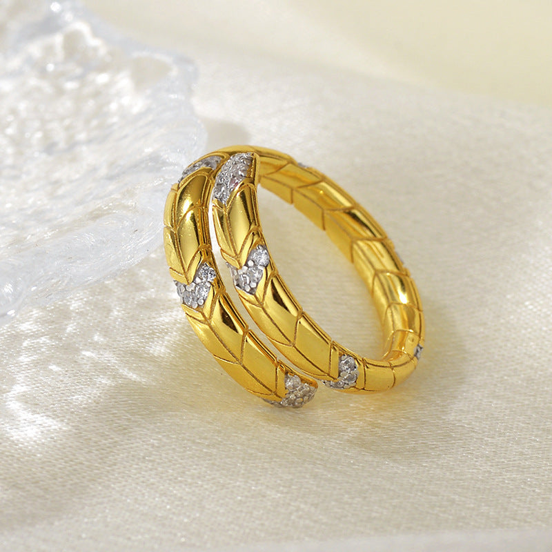 JUSSAN Starlight Pave Sterling Silver Ring