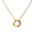 JUSSAN Hoop Minimal Luxe Sterling Silver Necklace