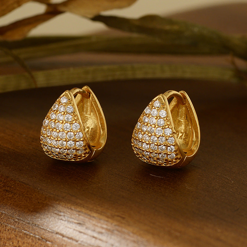 JUSSAN Starlight Geometric Sterling Silver Earrings