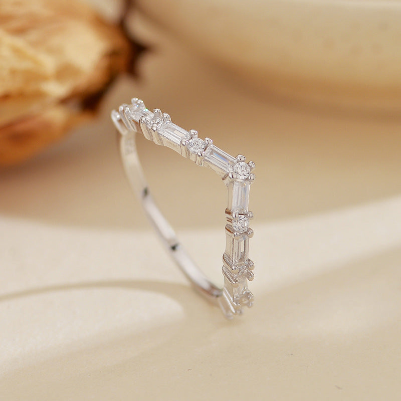 JUSSAN Pave Sterling Silver Ring