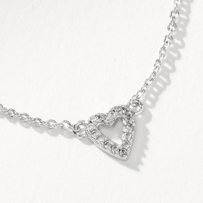 JUSSAN Heart Minimal Luxe Sterling Silver Necklace