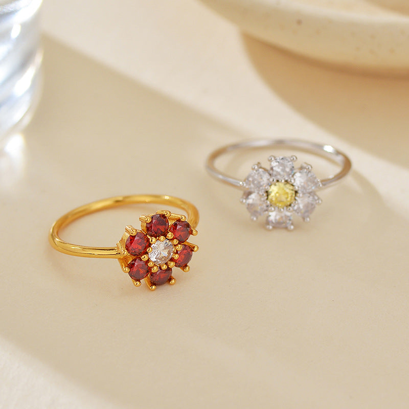 JUSSAN Floral Luxe Sterling Silver Ring