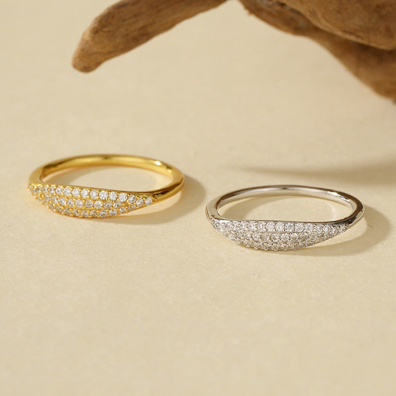 JUSSAN Starlight Pave Sterling Silver Ring