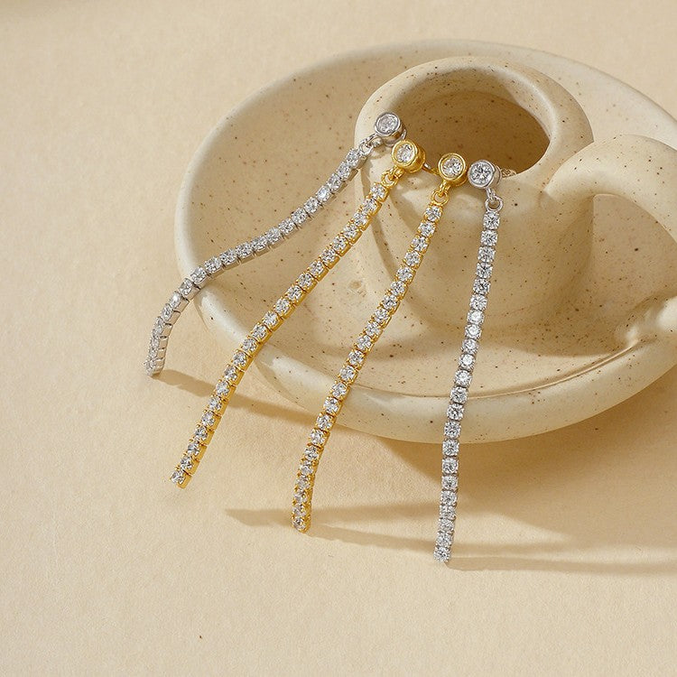JUSSAN Pave Luxe Sterling Silver Earrings