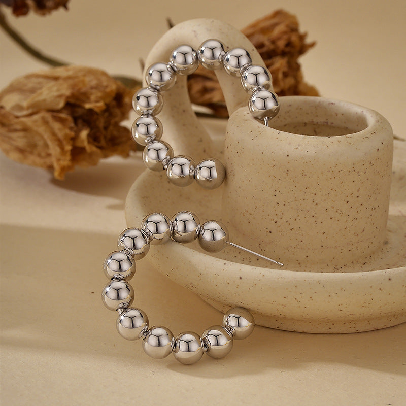 JUSSAN Pave Sterling Silver Earrings