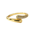 JUSSAN Cross Minimal Luxe Sterling Silver Ring