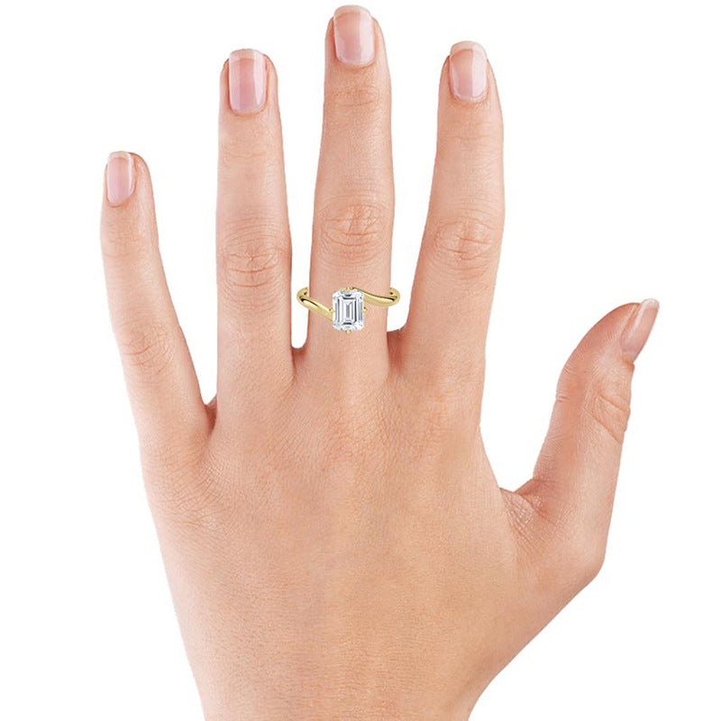 JUSSAN Pave Minimal Luxe Sterling Silver Ring