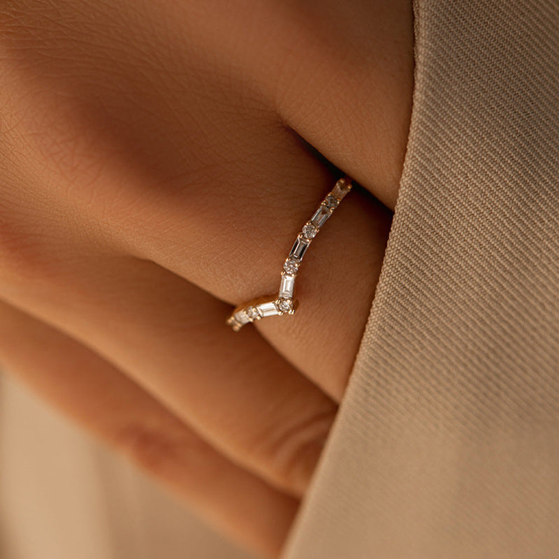 JUSSAN Pave Sterling Silver Ring