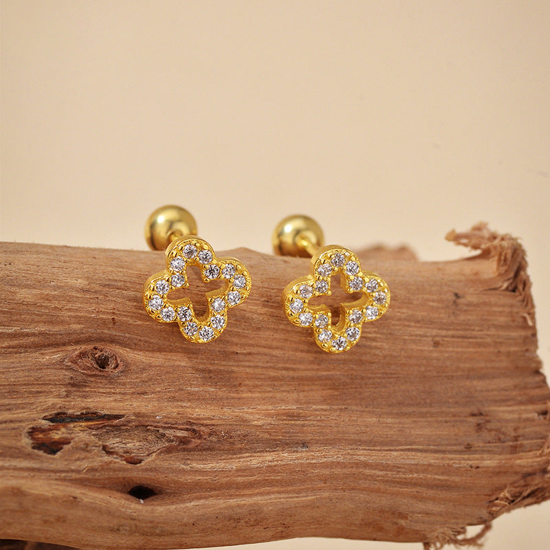 JUSSAN Clover Luxe Sterling Silver Earrings
